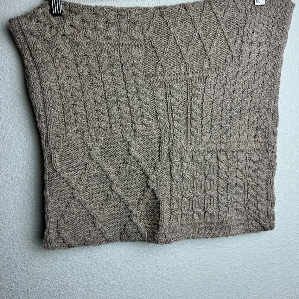 ARAN - Knit Cushion Cover 100% Merino Wool  IRELAND